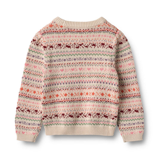 Wheat Jacquard Pullover Olga
