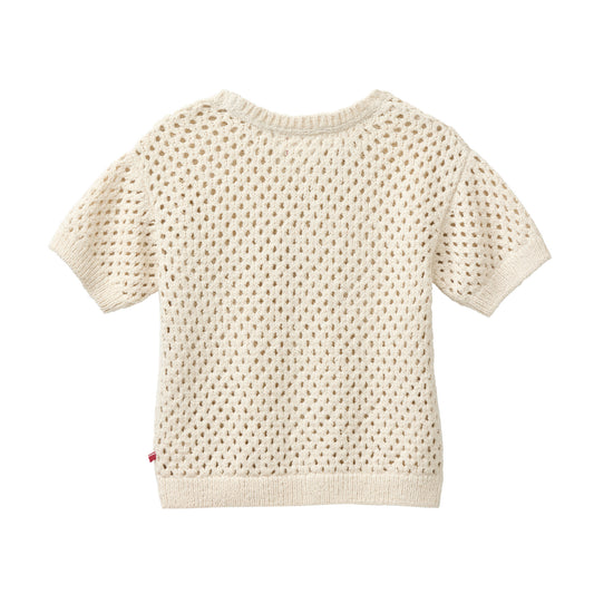 People Wear Organic Strick- Kurzarmpullover