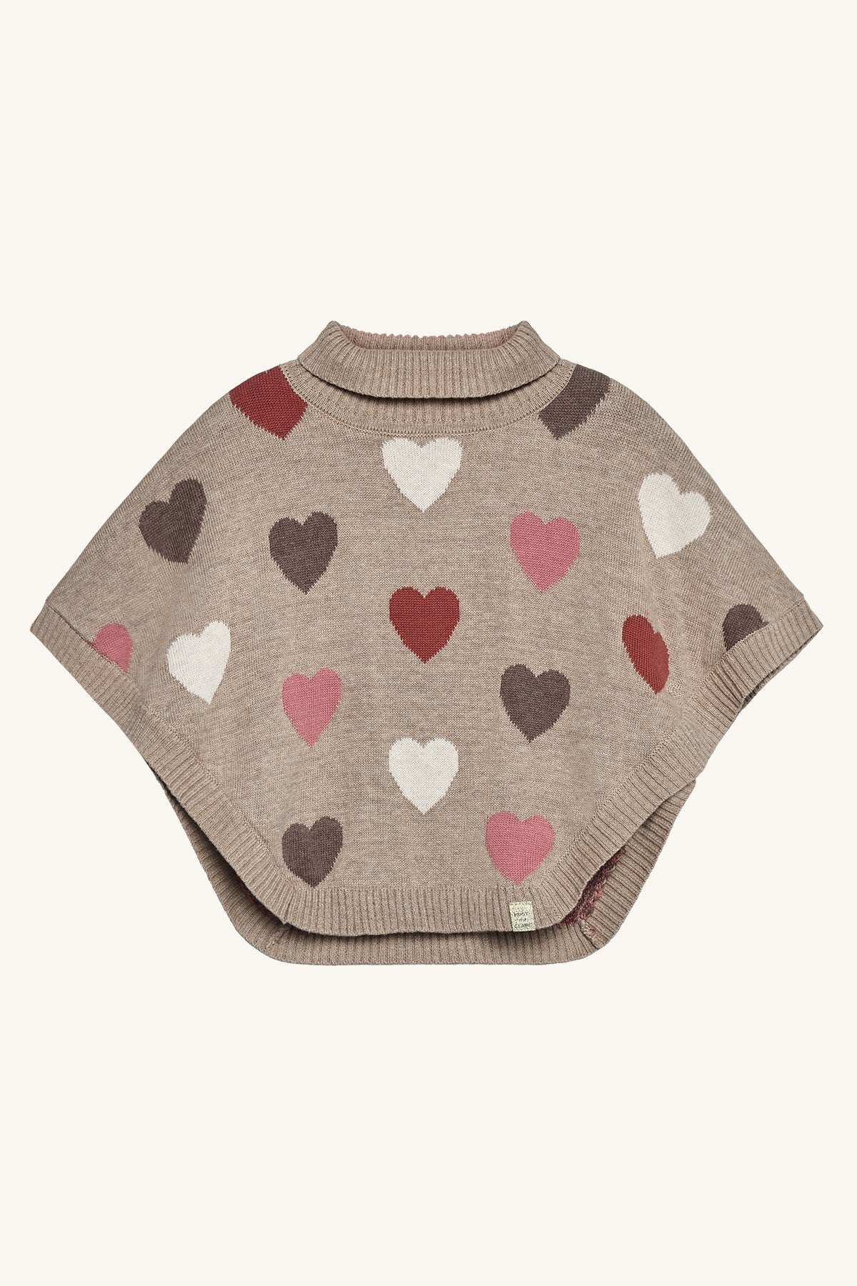Hust and Claire Poncho mit Herzen Pinja