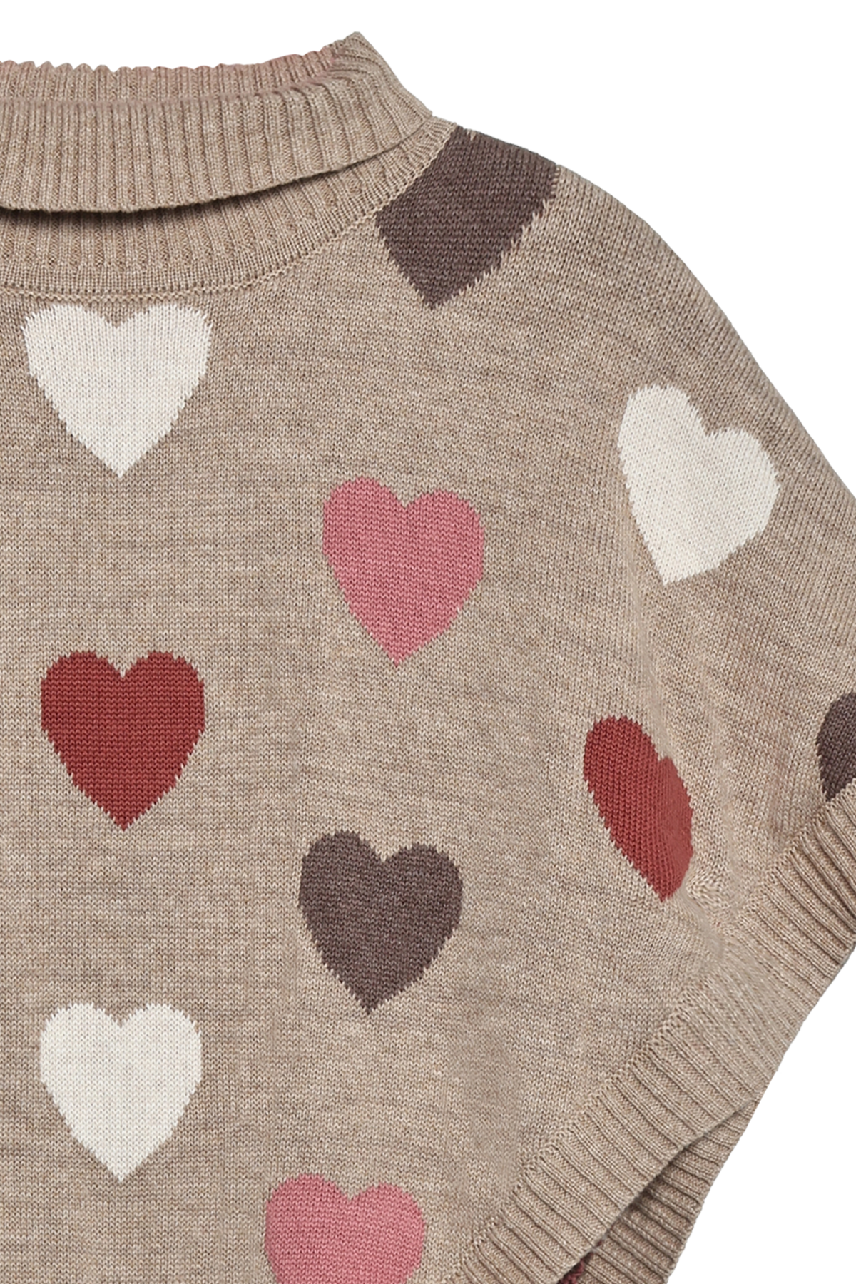 Hust and Claire Poncho mit Herzen Pinja