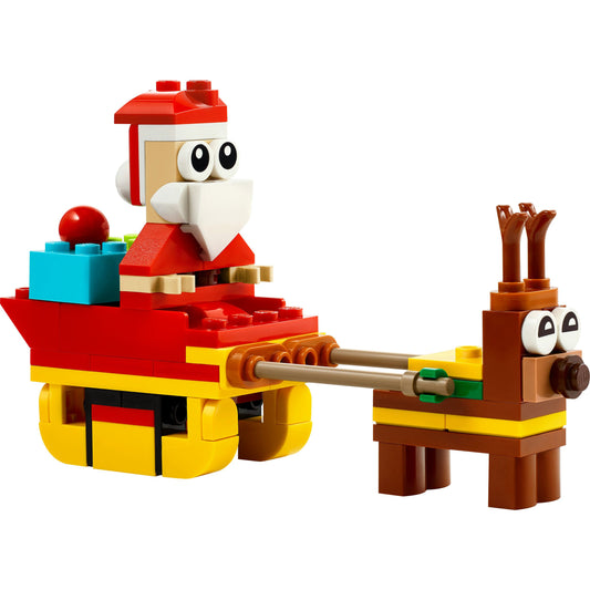 Lego Creator Weihnachtsmann auf Schlittenfahrt