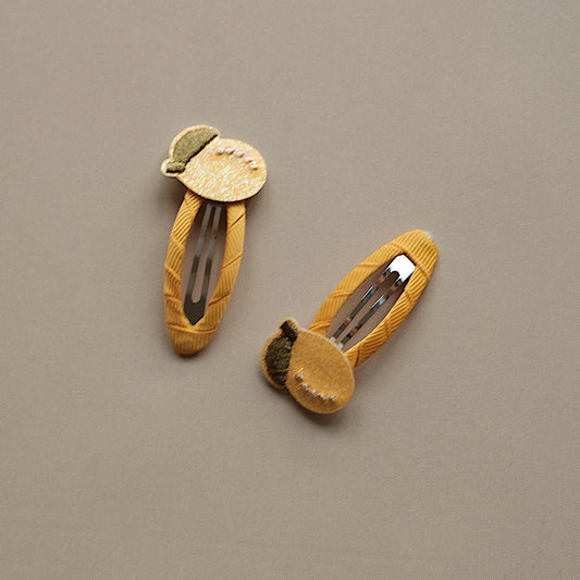 Cosy Roots Haarspangen"Pure Lemon" 2-er Set