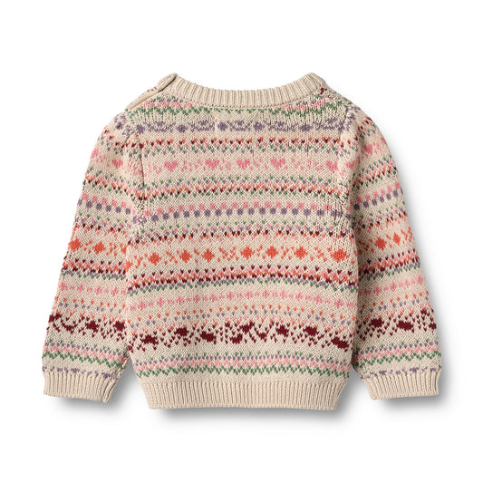 Wheat Jacquard Pullover Olga