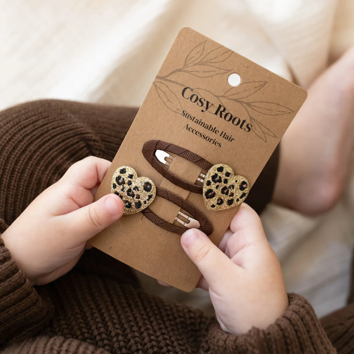 Cosy Roots Haarspangen"Leo Hearts" 2-er Set