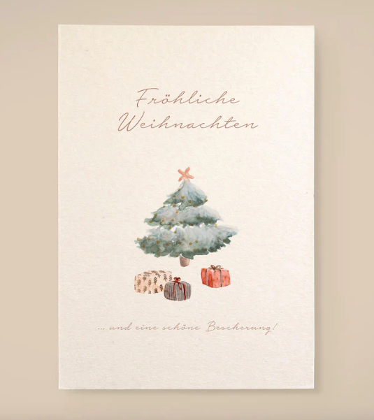 Leevje Karte Weihnachtsbaum „Fröhliche Weihnachten“
