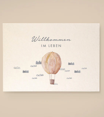 Leevje Postkarte "Willkommen im Leben"