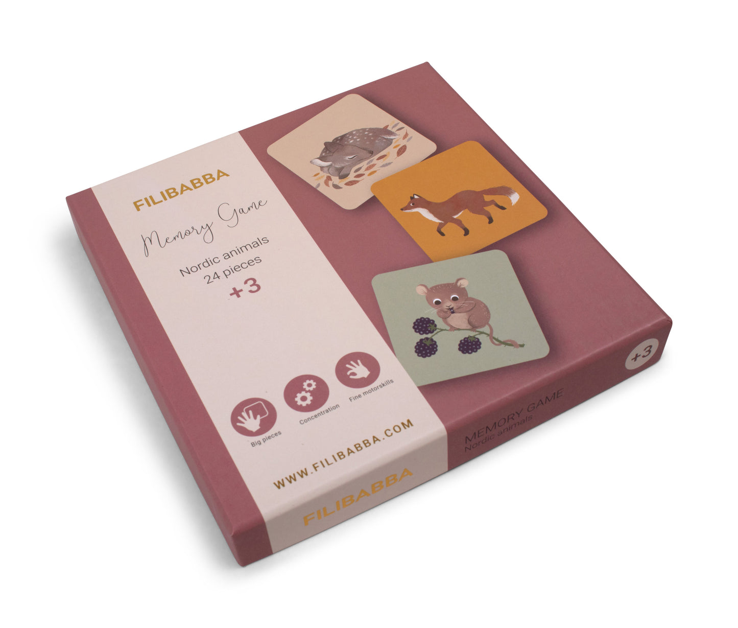 Filibabba Memo-Spiel Nordische Tierwelt