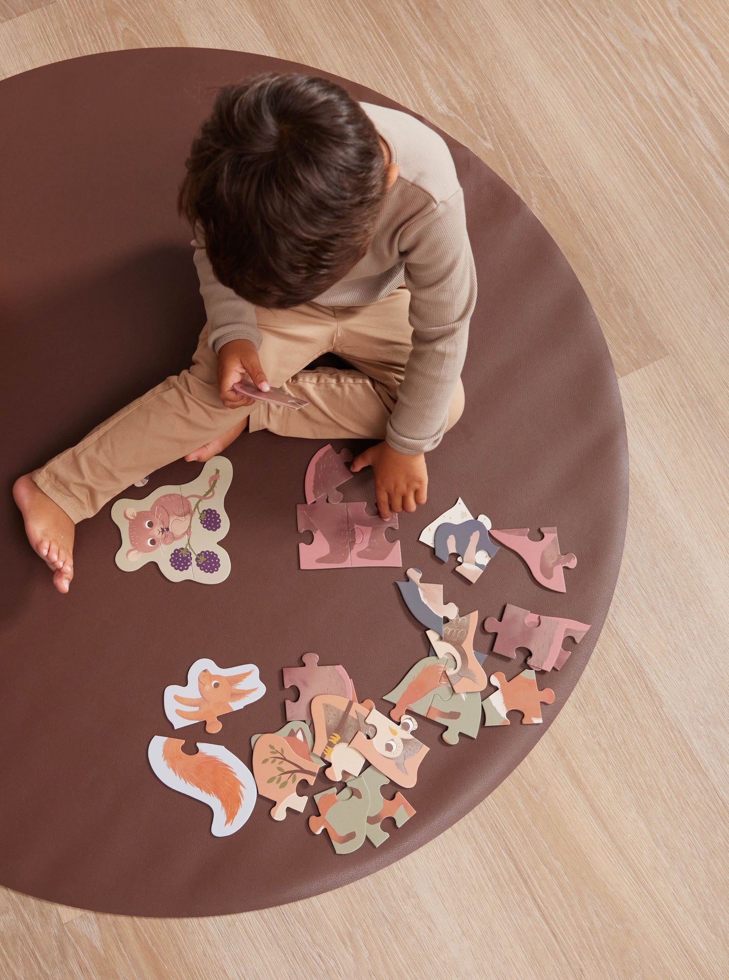 Filibabba Puzzle Set Nordische Tierwelt
