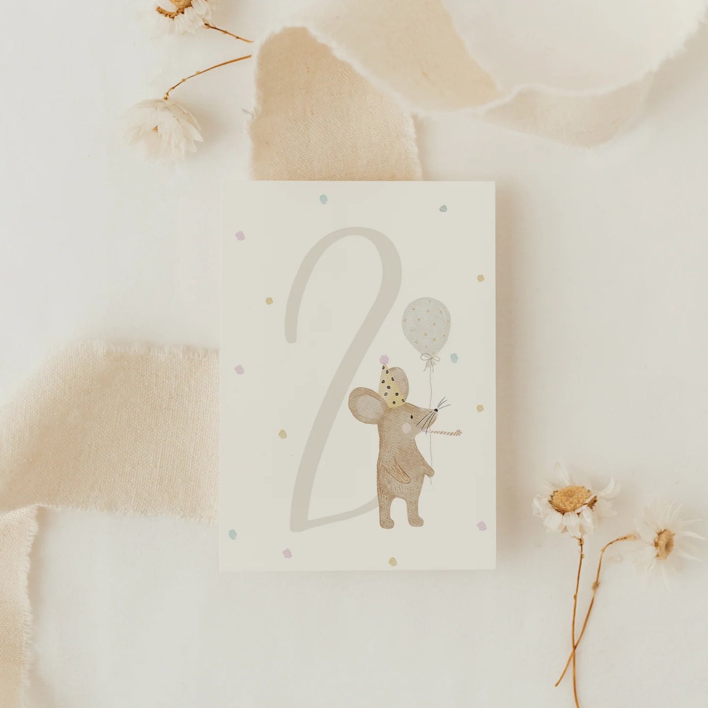 Hej Hanni Postkarte "Geburtstagsmaus - 2"