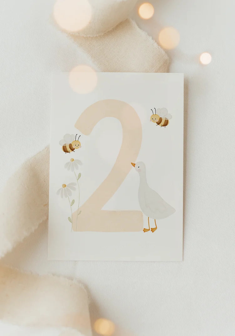 Hej Hanni Postkarte "Geburtstag Gans- 2"