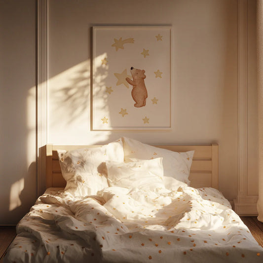 Hej Hanni Poster "kleiner Bär mit Sternen"