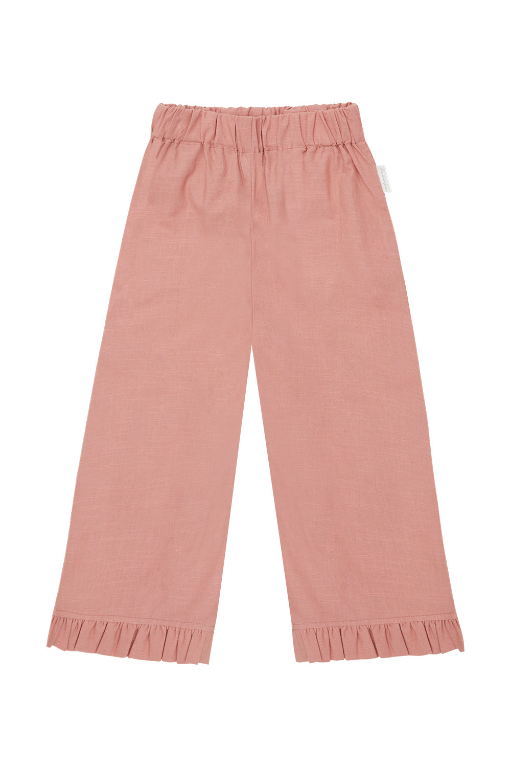 Leevje Hose mit ausgestelltem Bein in "Linen Optic"