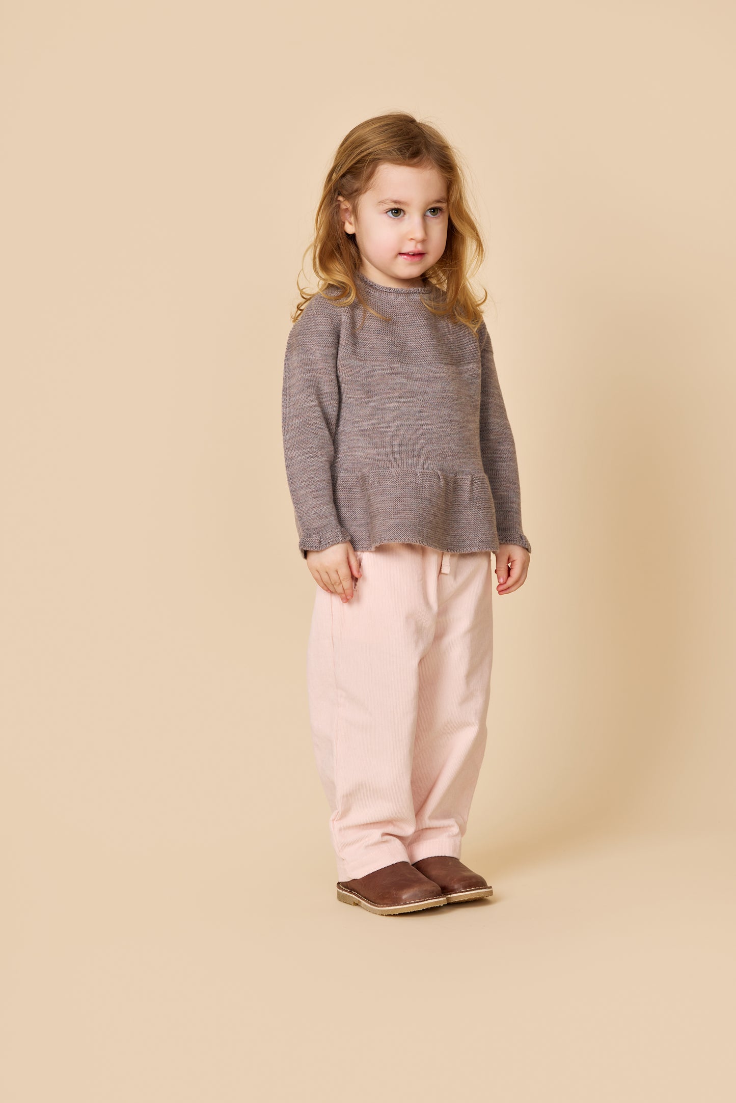 Copenhagen Colors Merino Strickbluse mit Rüschen