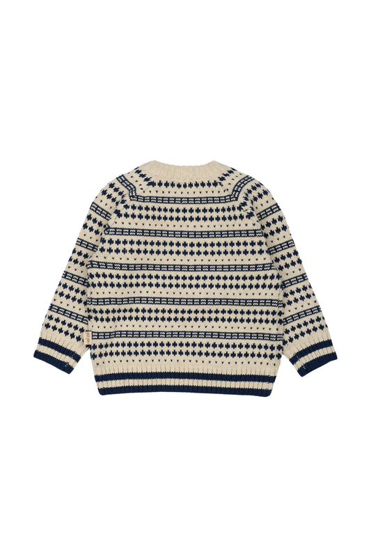 Petit Piao Nordischer Strickpullover