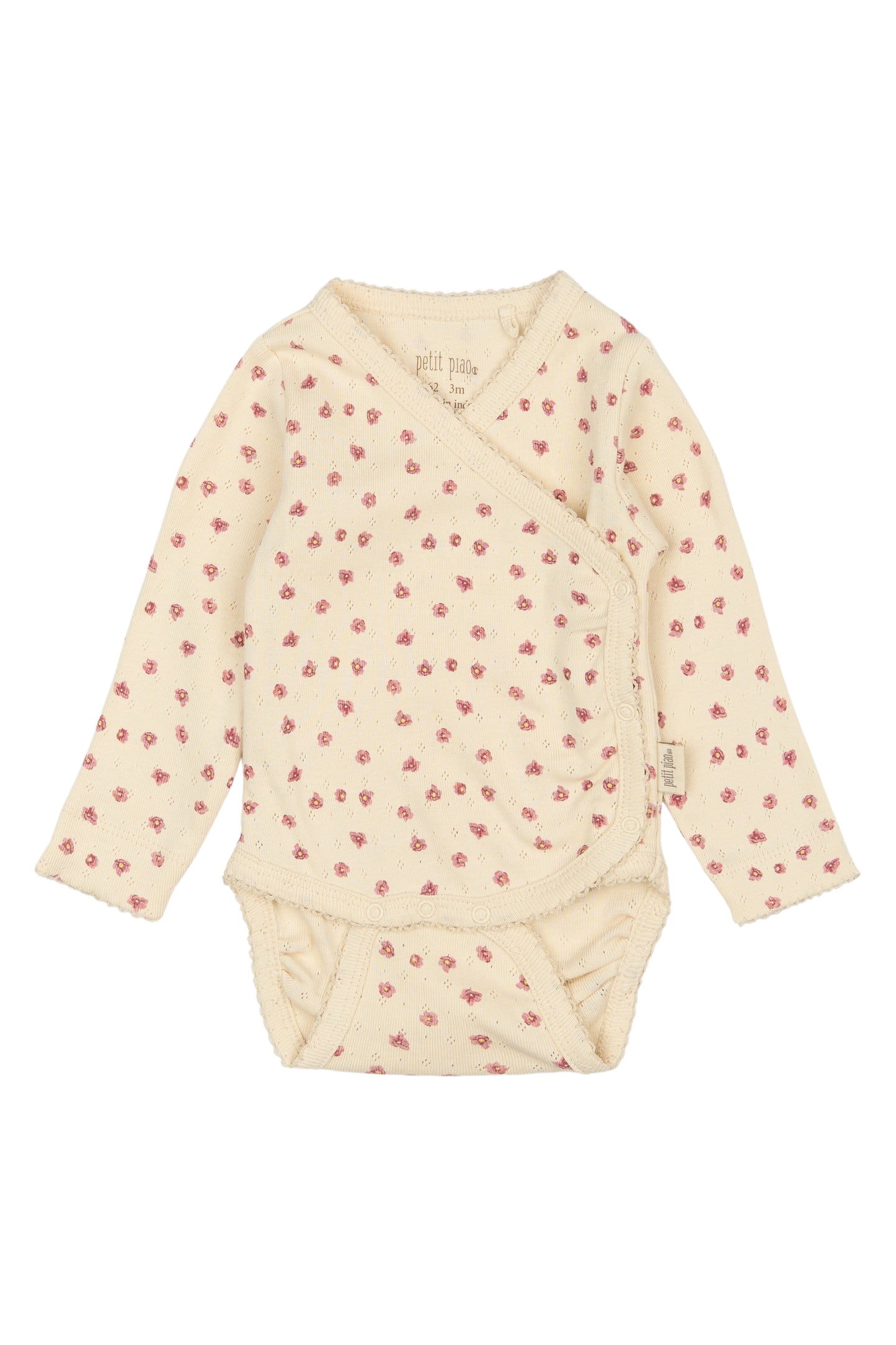Petit Piao Body mit Pointelle Muster