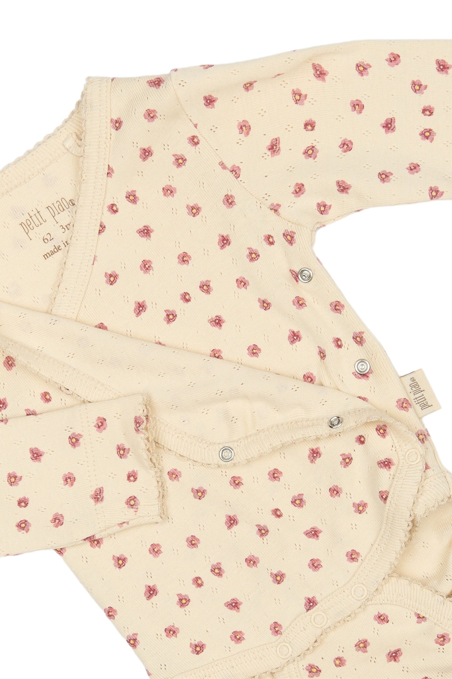 Petit Piao Body mit Pointelle Muster