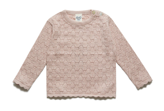 Puri Organic Pullover aus Ajourstrick