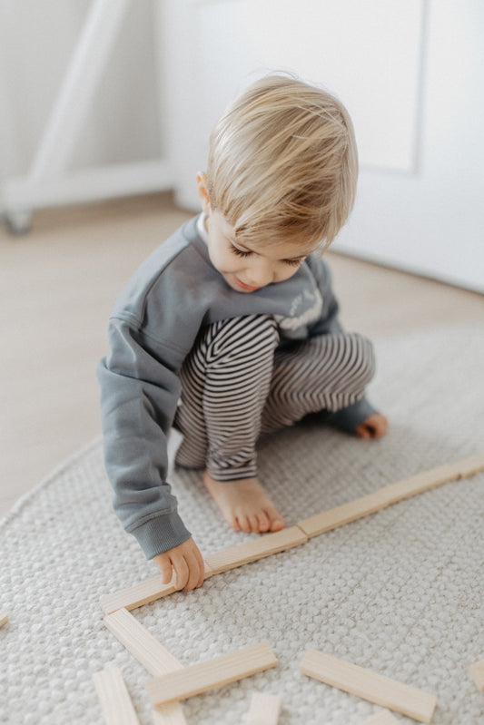 Leevje Leggings Navy Streifen