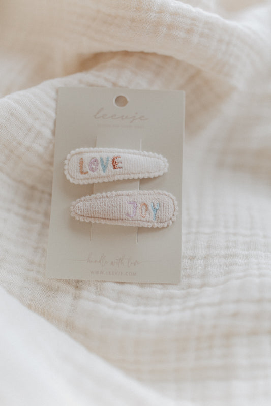 Leevje Haarspangen love & joy 2-er Set