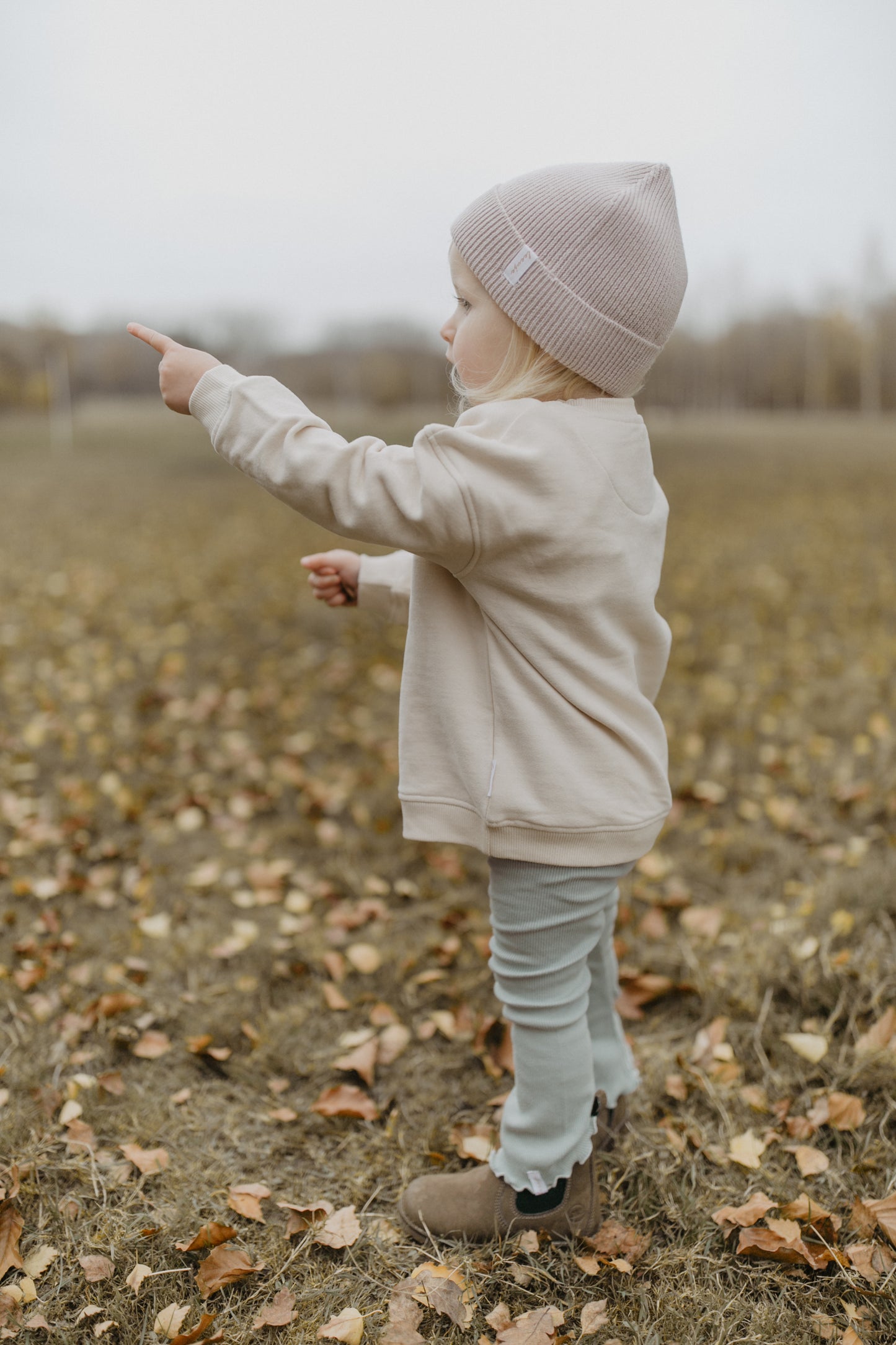 Leevje Schlag Leggings mit Schleife