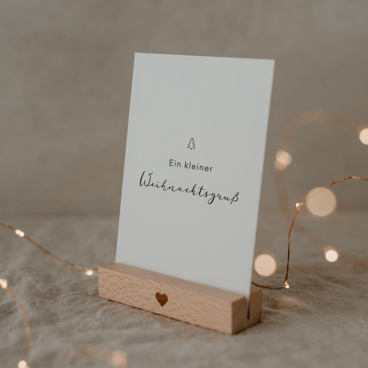 Eulenschnitt Postkarte "Weihnachtsgrüße"
