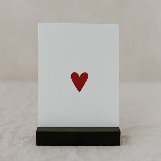 Eulenschnitt Postkarte "Heart"