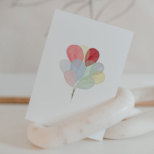 Eulenschnitt Postkarte "Balloons"