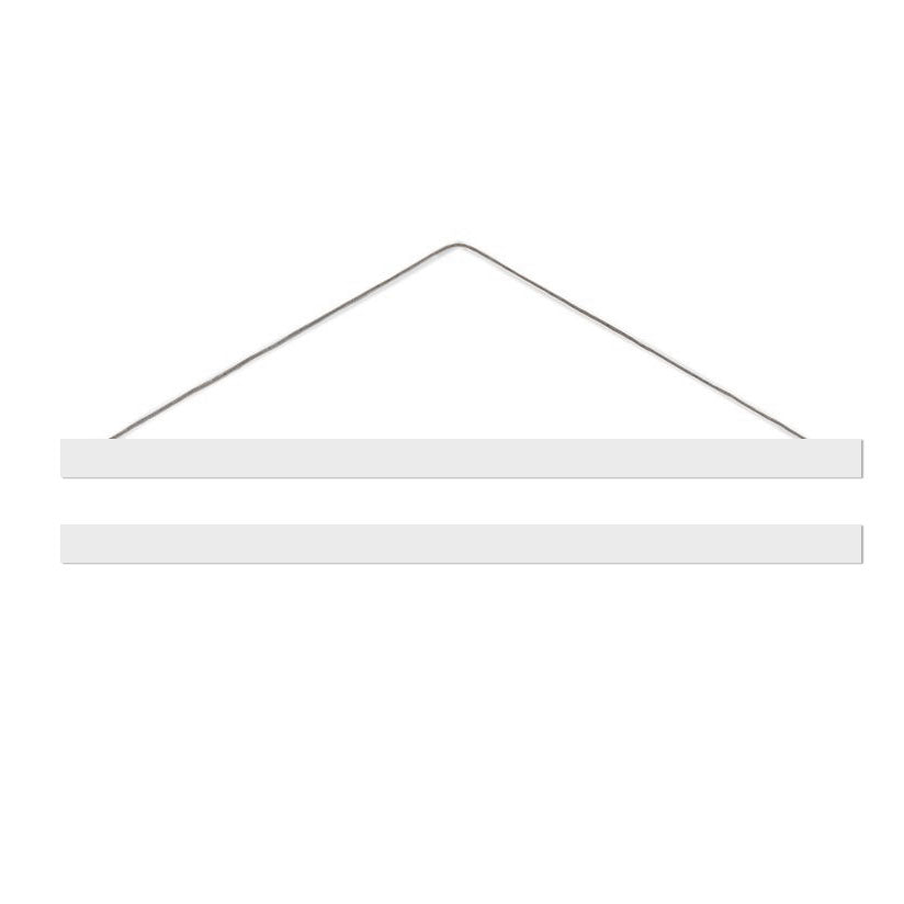 Eulenschnitt Posterleiste Weiß A3