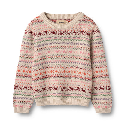 Wheat Jacquard Pullover Olga