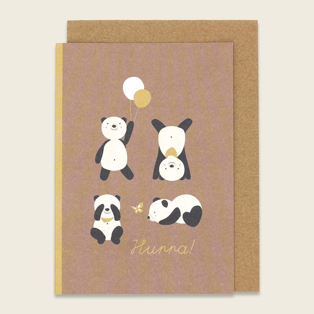 Ava & Yves Klappkarte "Pandas“