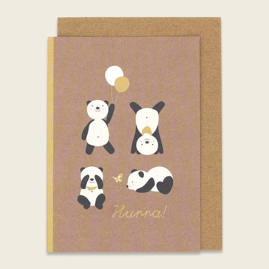 Ava & Yves Klappkarte "Pandas“