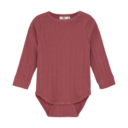 En Fant Body mit Pointelle Muster