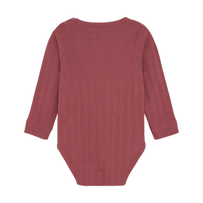 En Fant Body mit Pointelle Muster