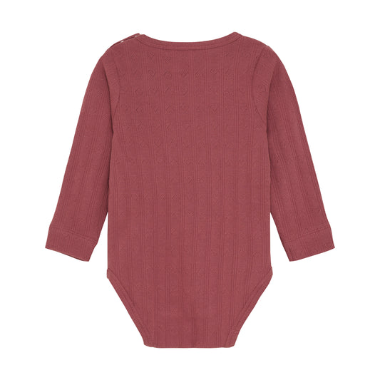 En Fant Body mit Pointelle Muster