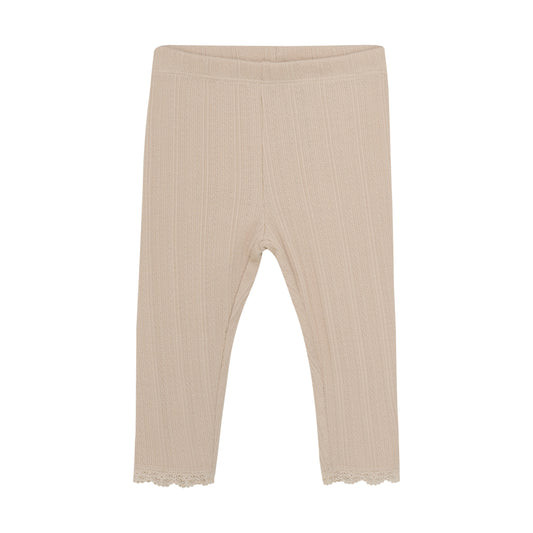 En Fant Leggings mit Pointelle Muster