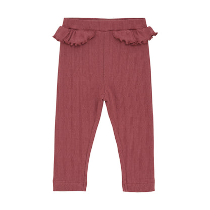 En Fant Leggings mit Pointelle Muster