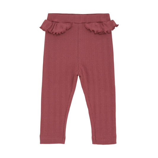 En Fant Leggings mit Pointelle Muster