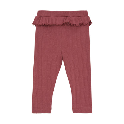 En Fant Leggings mit Pointelle Muster