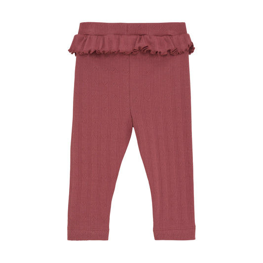 En Fant Leggings mit Pointelle Muster