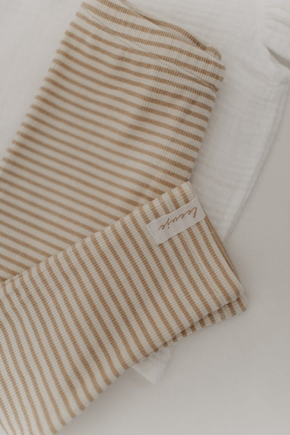 Leevje Leggings Beige Streifen