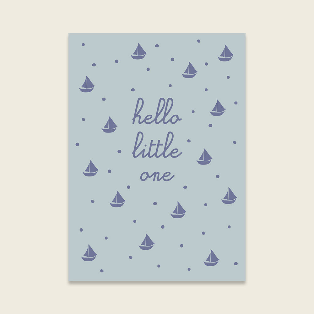 Ava & Yves Postkarte „Hello little one“