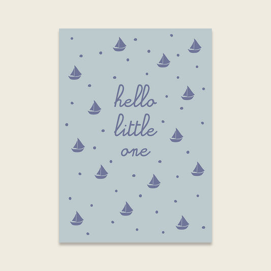 Ava & Yves Postkarte „Hello little one“