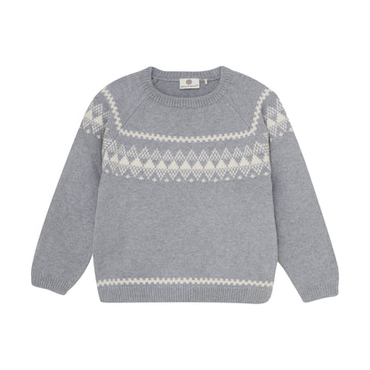 En Fant Strickpullover aus Wolle