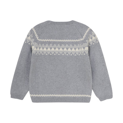 En Fant Strickpullover aus Wolle
