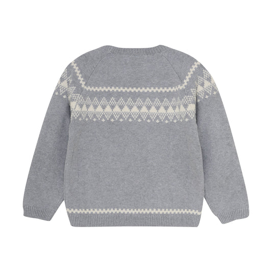 En Fant Strickpullover aus Wolle