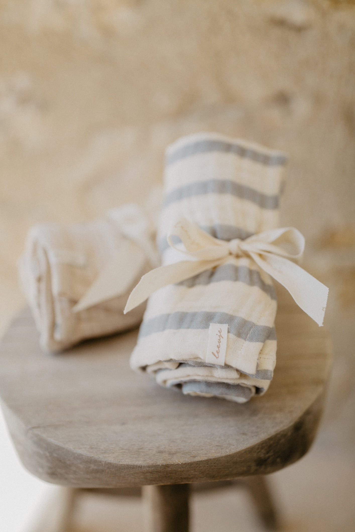 Leevje Musselintuch "Blue Stripes"