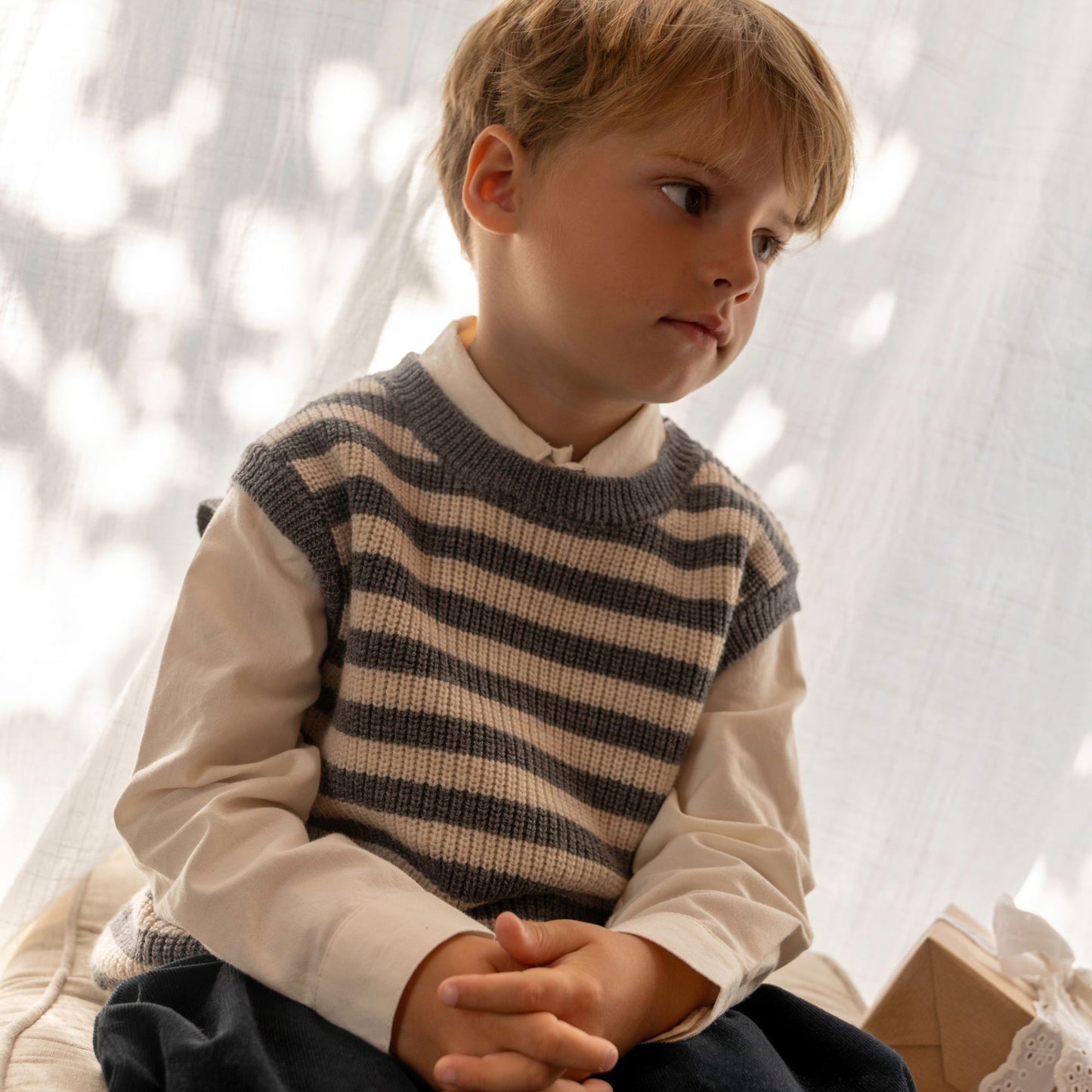 Wheat Strickpullunder Ruby