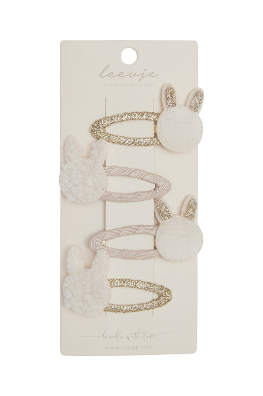 Leevje Haarspangen „Fluffy Bunny"