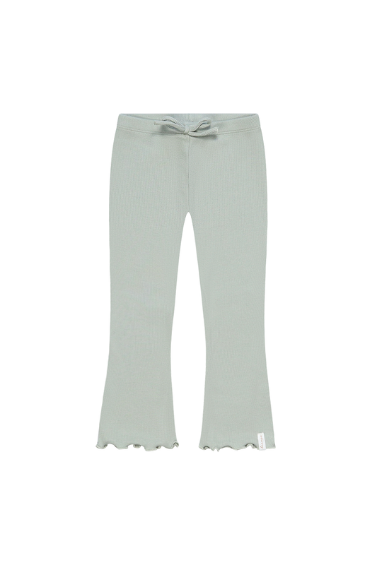 Leevje Schlag Leggings mit Schleife