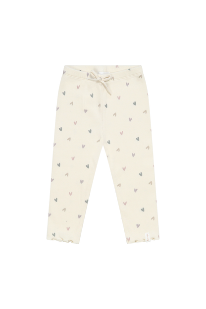 Leggings Herzprint mit Schleife